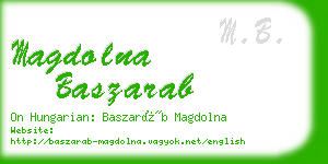 magdolna baszarab business card